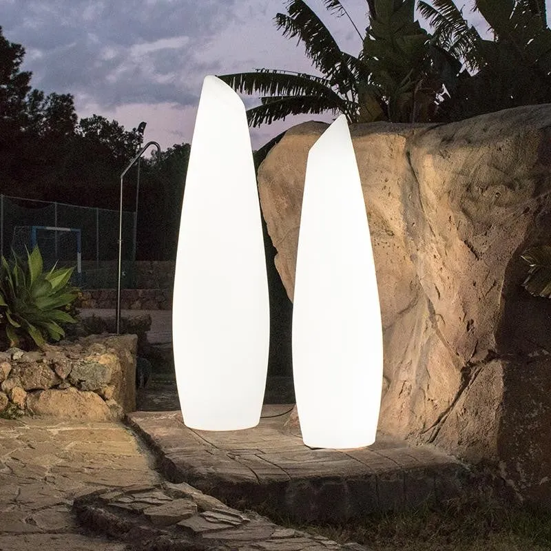 B-Ware Newgarden Stehlampe Standlampe LED Akku Lampe weiß Polyethylen Fernbedienung