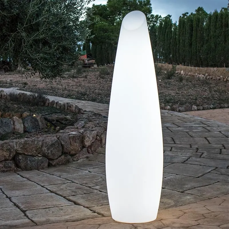 B-Ware Newgarden Stehlampe Standlampe LED Akku Lampe weiß Polyethylen Fernbedienung