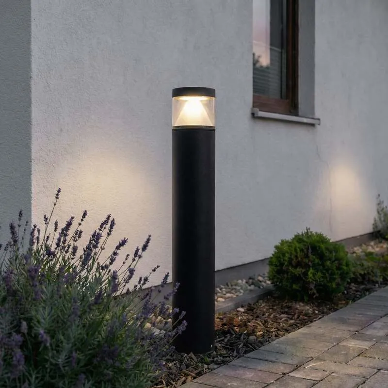 B-Ware Lucande Pollerleuchte Pollerlampe LED Wegelampe Darja dunkelgrau Aluminium144