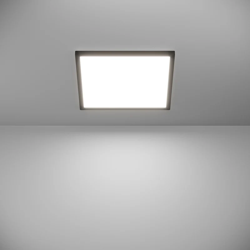 B-Ware EGLO connect Deckenlampe Rovito-Z LED App dimmbar schwarz RGB CCT 39x39cm IP44
