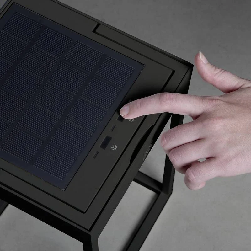 B-Ware Konstsmide Solar-Dekoleuchte Portofino LED Wandleuchte warmweiß schwarz 3.7W