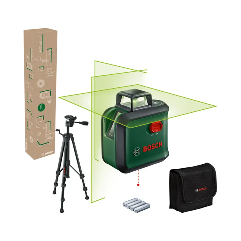 B-Ware Bosch Kreuzlinien-Laser AdvancedLevel 360 Lasergerät Nivelliergerät 12m 120°
