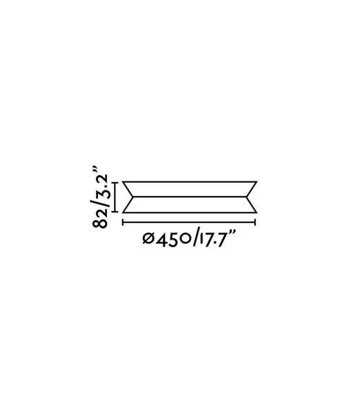 B-Ware FARO BARCELONA Deckenleuchte Tender LED Lampe schwarz matt Eiche 45cm Ø 8,2cm