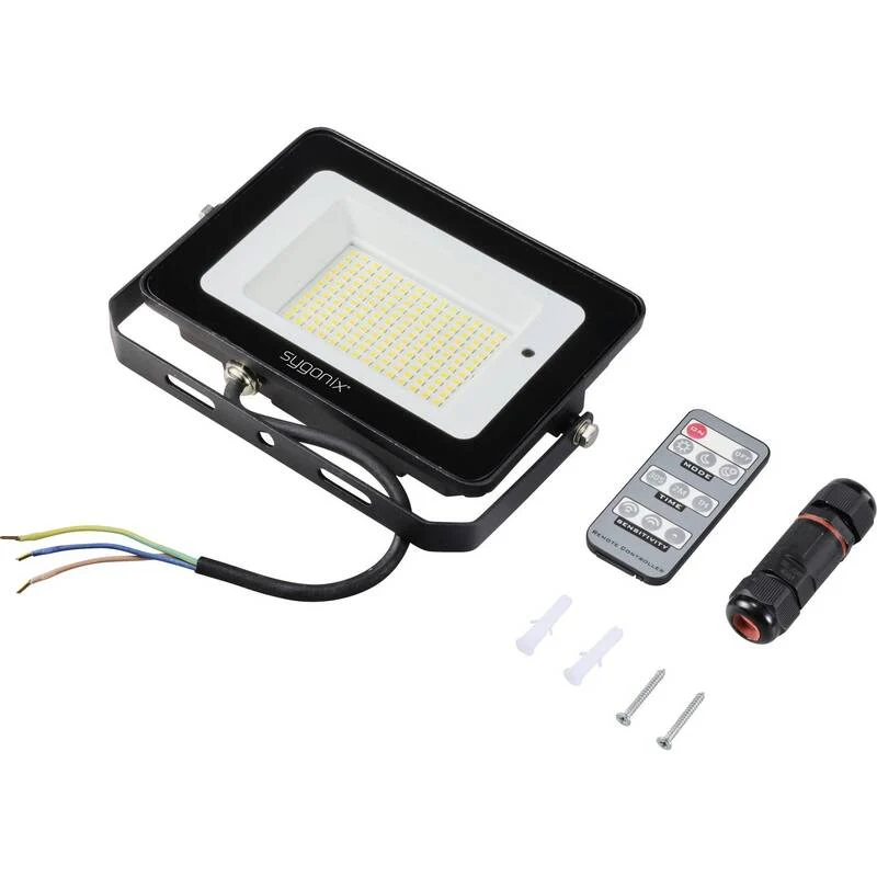 B-Ware Sygonix LED-Außenstrahler 30 W mit Bewegungsmelder IP65 4000 K Neutralweiß