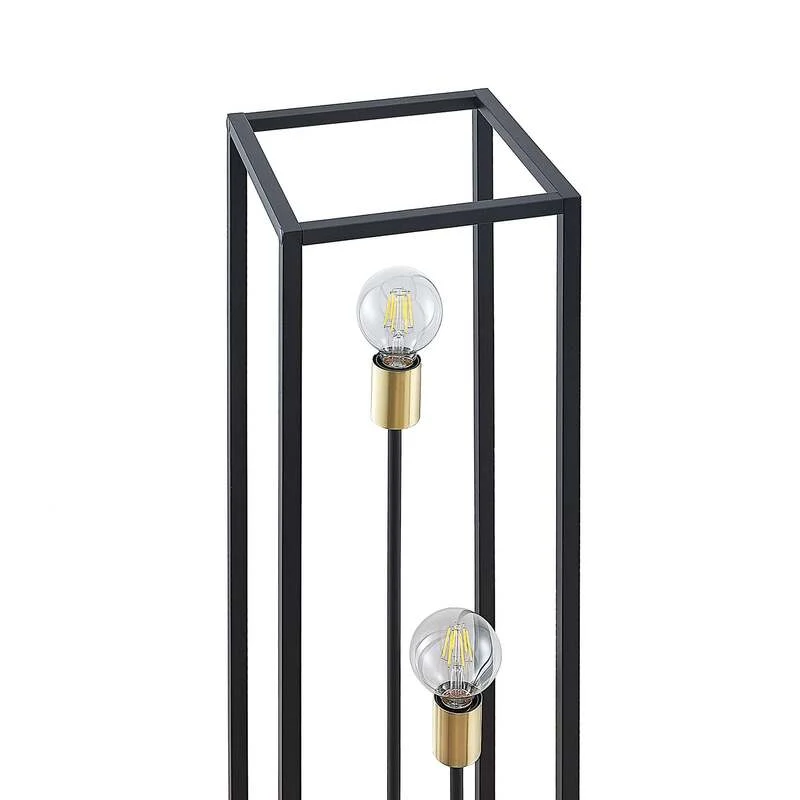 B-Ware Lindby Stehlampe Stehleuchte Tiliane LED Lampe 3-flammig schwarz 153cm hoch