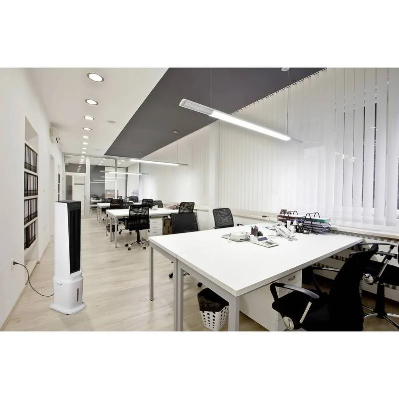 B-Ware Sygonix Luftkühler 90W Oszillierend Tower-Ventilator Fernbedienung LED-Display