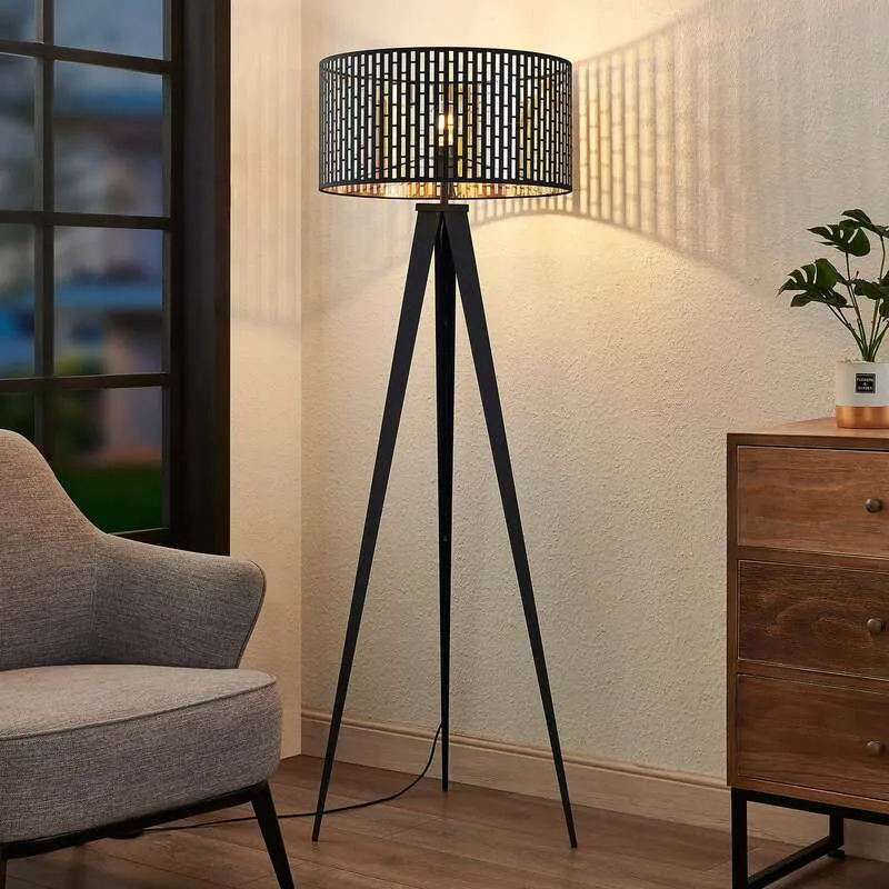 B-Ware Lindby Thoralf LED Stehleuchte Tripodgestell Stehlampe Standlampe Leuchte Lampe