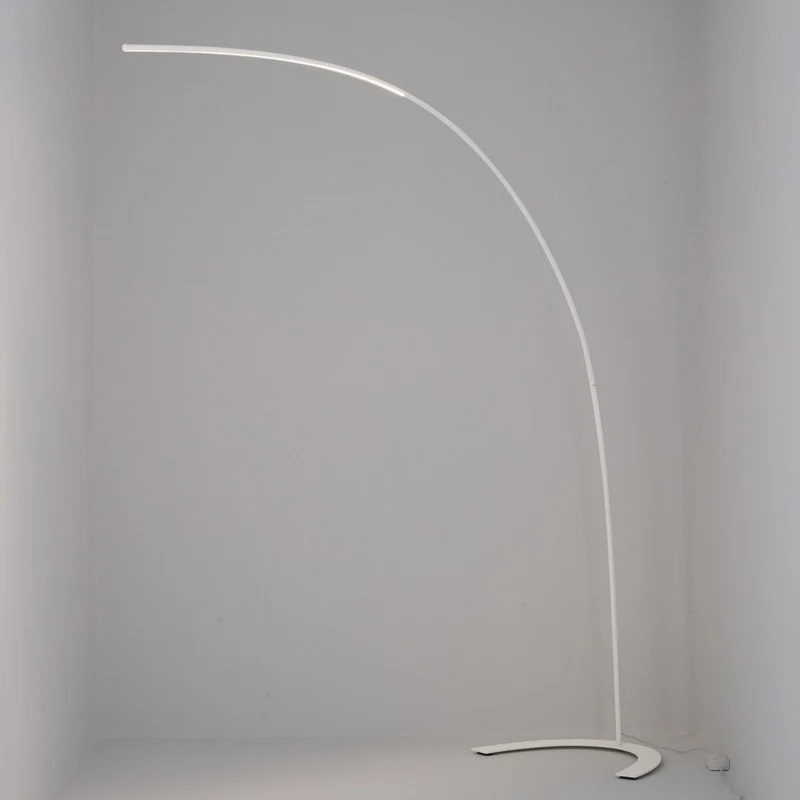 B-Ware Bogenstehleuchte Standlampe Lindby LED Leuchte Danua weiß Metall Wohnzimmerlampe
