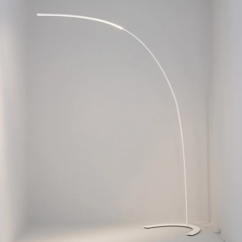 B-Ware Bogenstehleuchte Standlampe Lindby LED Leuchte Danua weiß Metall Wohnzimmerlampe