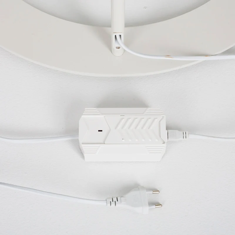 B-Ware Bogenstehleuchte Standlampe Lindby LED Leuchte Danua weiß Metall Wohnzimmerlampe