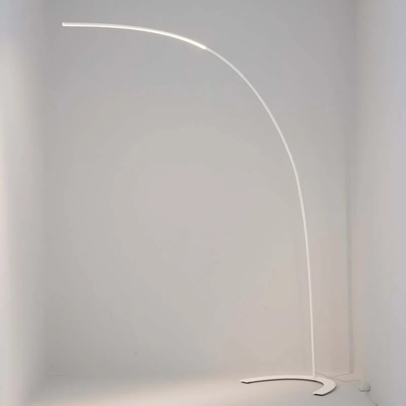 B-Ware Bogenstehleuchte Standlampe Lindby LED Leuchte Danua weiß Metall Wohnzimmerlampe