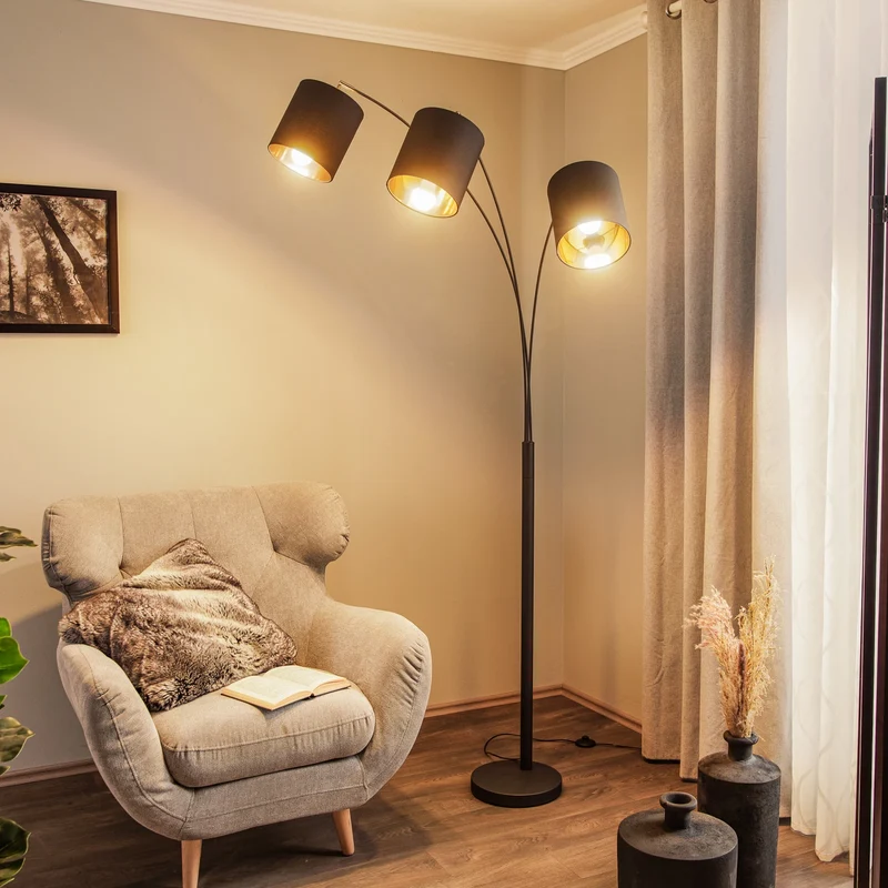 B-Ware Lindby Nanika Stehleuchte Standleuchte Stehlampe Stehlicht Leselampe Leuchte LED