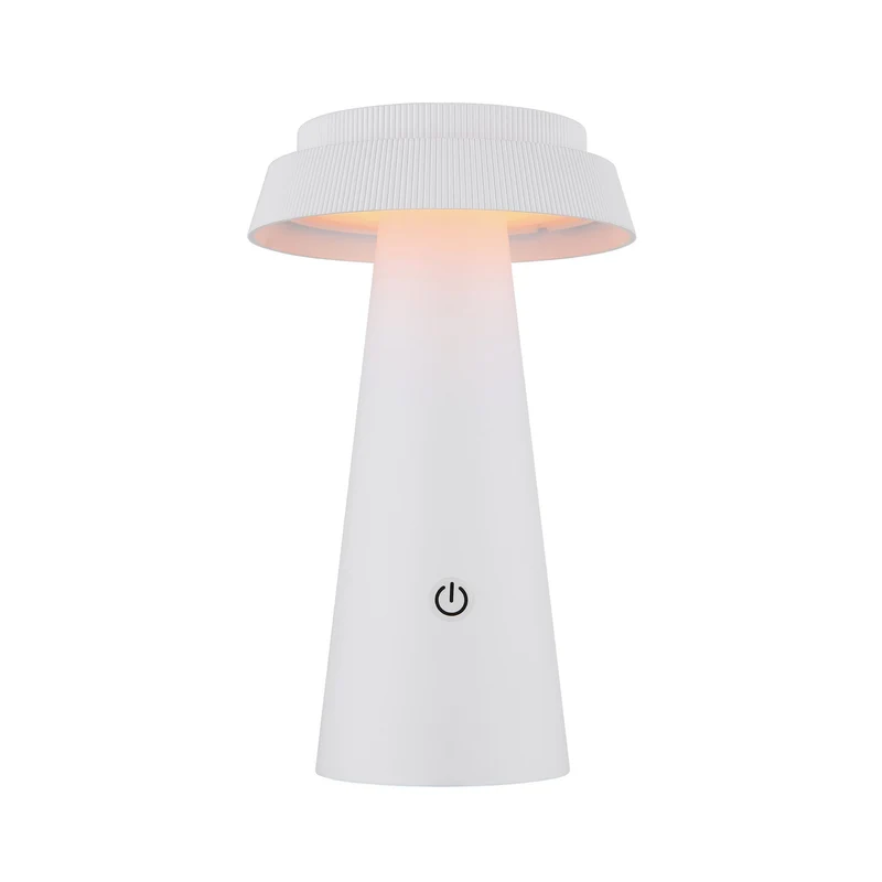 B-Ware Globo Tischleuchte LED dimmbar Akku CCT IP54 Solar Leuchte weiß 23cm hoch