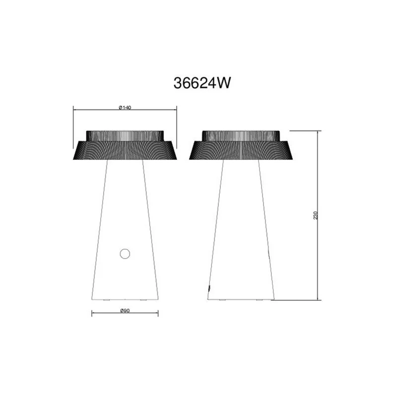 B-Ware Globo Tischleuchte LED dimmbar Akku CCT IP54 Solar Leuchte weiß 23cm hoch