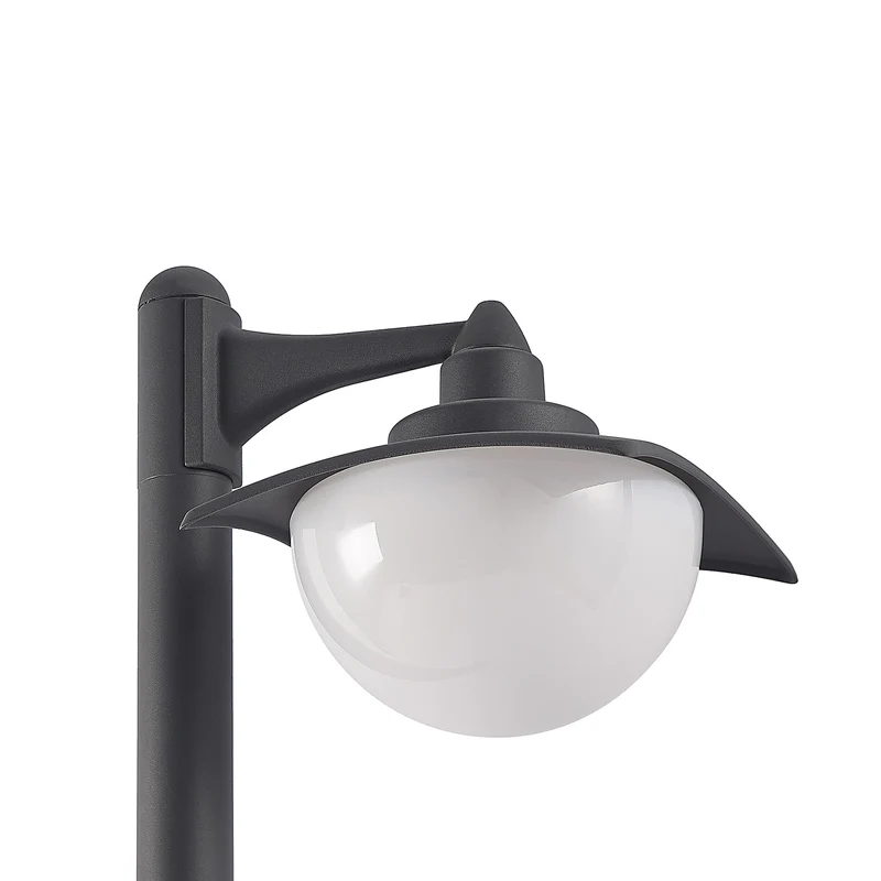 B-Ware Lindby Wegeleuchte Gartenleuchte Elinda LED dimmbar dunkelgrau 110cm IP44