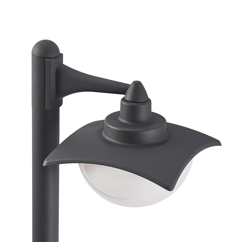 B-Ware Lindby Wegeleuchte Gartenleuchte Elinda LED dimmbar dunkelgrau 110cm IP44