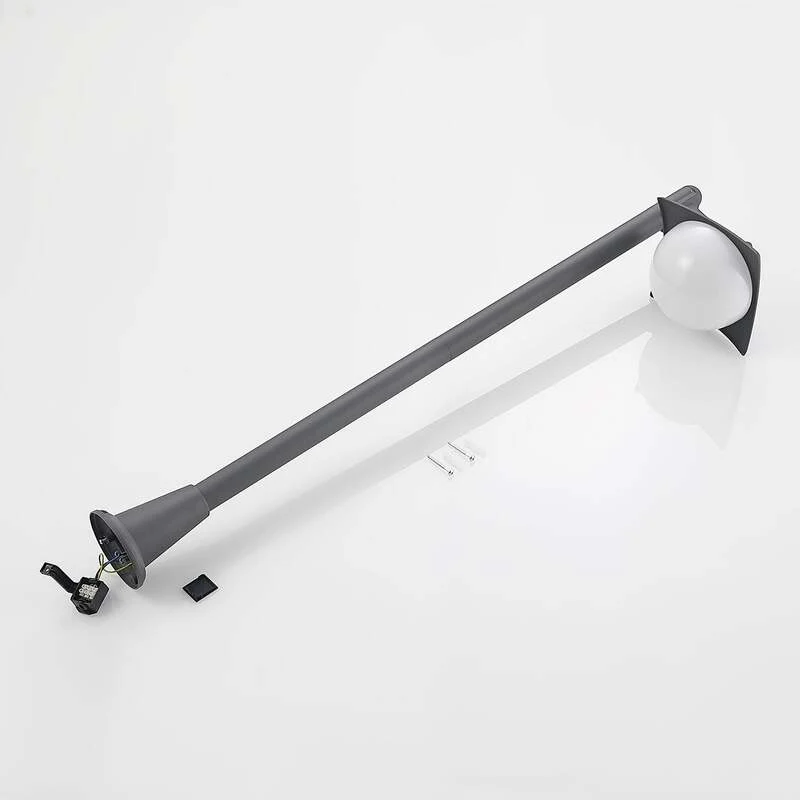 B-Ware Lindby Wegeleuchte Gartenleuchte Elinda LED dimmbar dunkelgrau 110cm IP44