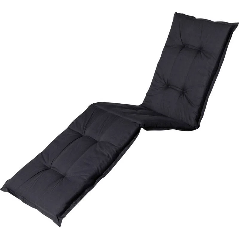 B-Ware Madison Liegenauflage Relaxliege LIGSA052 Auflage Schwarz 200x60cm 2kg 7cm dick