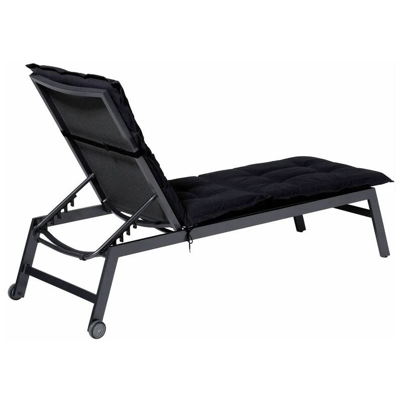 B-Ware Madison Liegenauflage Relaxliege LIGSA052 Auflage Schwarz 200x60cm 2kg 7cm dick