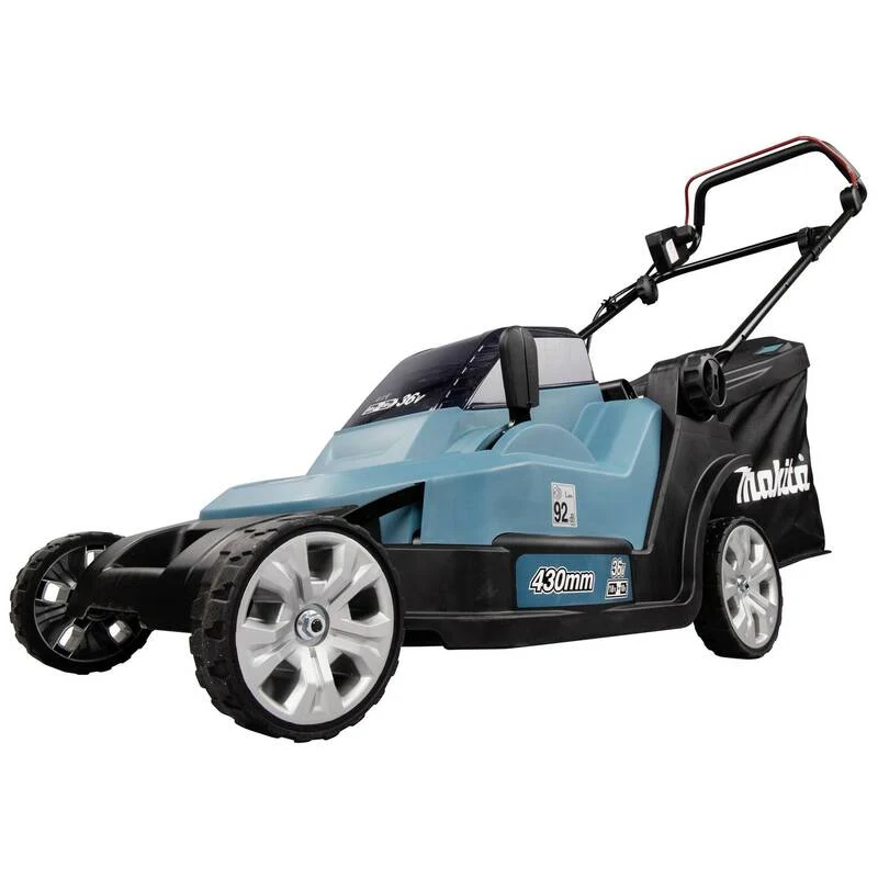 B-Ware Makita Rasenmäher Akku-Rasenmäher DLM432PT2 Mäher 18 V 2 Akkus 43 cm Mäher