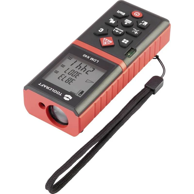 B-Ware Toolcraft Laser-Entfernungsmesser LDM X40 40m Messgerät Nivelliergerät präzise