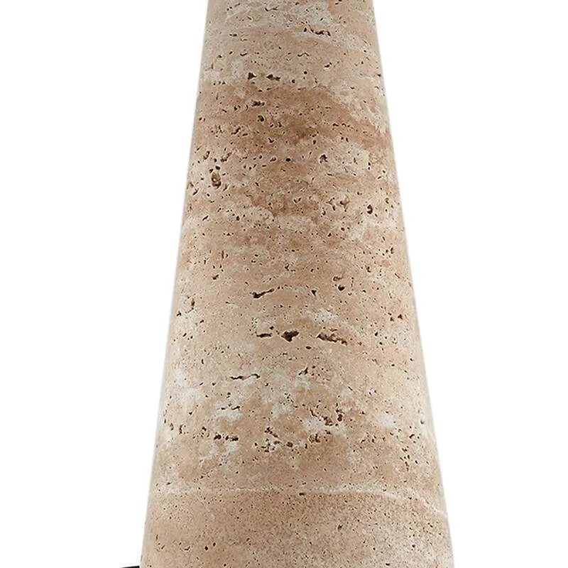 B-Ware Lindby Tischleuchte Magritt beige Metall Stein 41 cm E27 Schalter am Kabel