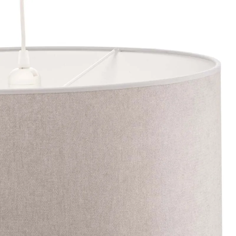 B-Ware Hängeleuchte Bristol LED Pendelleuchte dimmbar grau weiß matt 25cm Höhe 45cm Ø